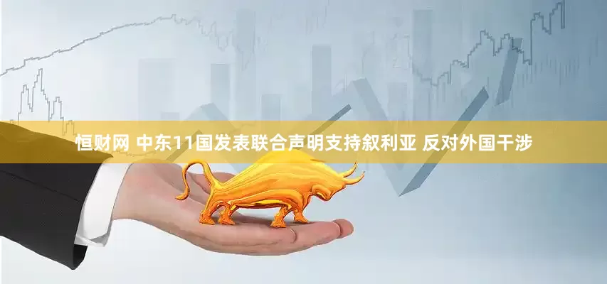 恒财网 中东11国发表联合声明支持叙利亚 反对外国干涉